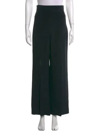 Pre-owned Cushnie Silk Wide Leg Pants In Black
