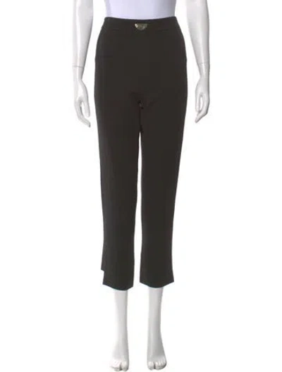 Pre-owned Cushnie Straight Leg Pants In Black