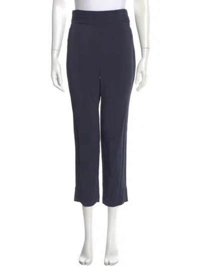 Pre-owned Cushnie Straight Leg Pants In Blue