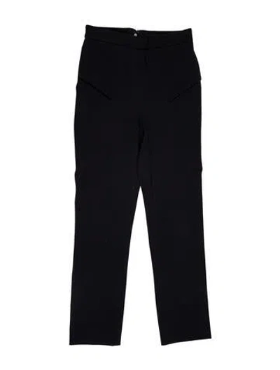 Pre-owned Cushnie Straight Leg Pants In Blue