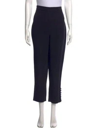Pre-owned Cushnie Straight Leg Pants In Blue