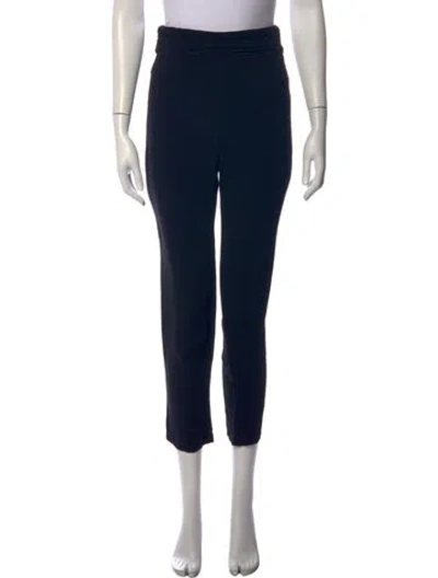 Pre-owned Cushnie Straight Leg Pants In Blue