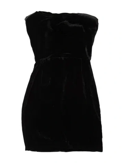 Pre-owned Cushnie Strapless Mini Dress In Black