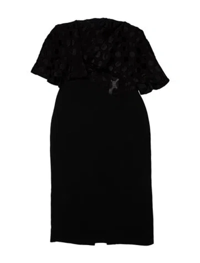 Pre-owned Cushnie Strapless Mini Dress In Black