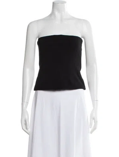 Pre-owned Cushnie Strapless Top In Black