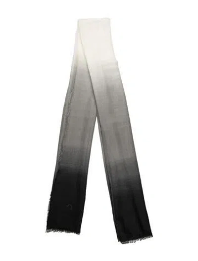 Pre-owned Cushnie Tie-dye Print Shawl In Gray