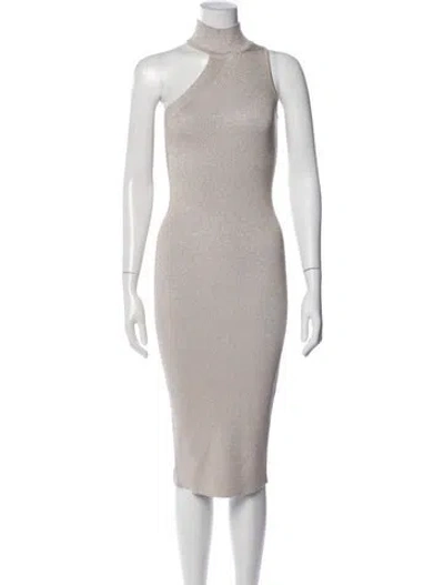 Pre-owned Cushnie Turtleneck Midi Length Dress