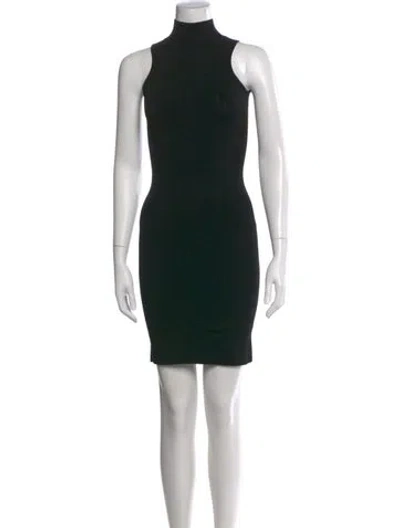Pre-owned Cushnie Turtleneck Mini Dress W/ Tags In Black