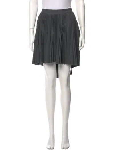 Pre-owned Cushnie Virgin Wool Knee-length Skirt In Gray
