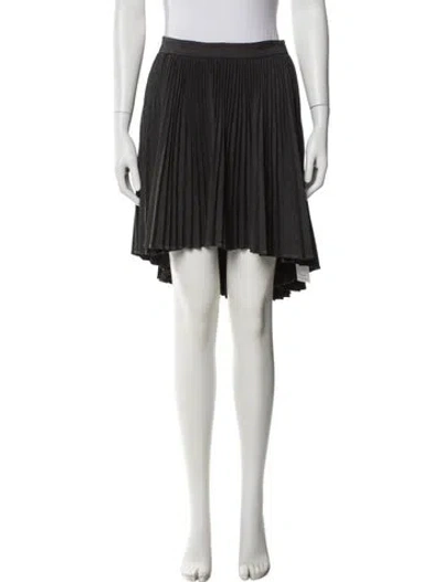 Pre-owned Cushnie Virgin Wool Knee-length Skirt In Gray