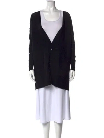 Pre-owned Cushnie V-neck Sweater In Black