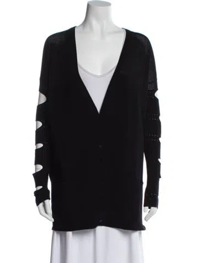 Pre-owned Cushnie V-neck Sweater In Black