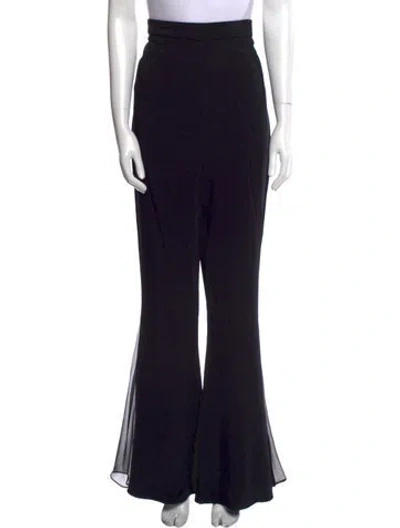 Pre-owned Cushnie Wide Leg Pants In Black