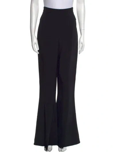 Pre-owned Cushnie Wide Leg Pants In Black