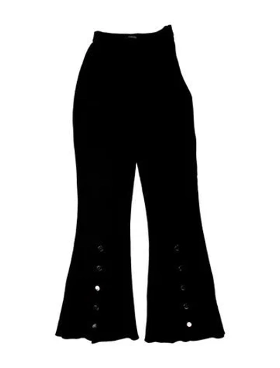 Pre-owned Cushnie Wide Leg Pants In Black