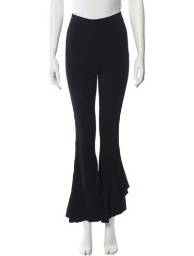 Pre-owned Cushnie Wide Leg Pants In Black