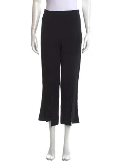 Pre-owned Cushnie Wide Leg Pants In Black