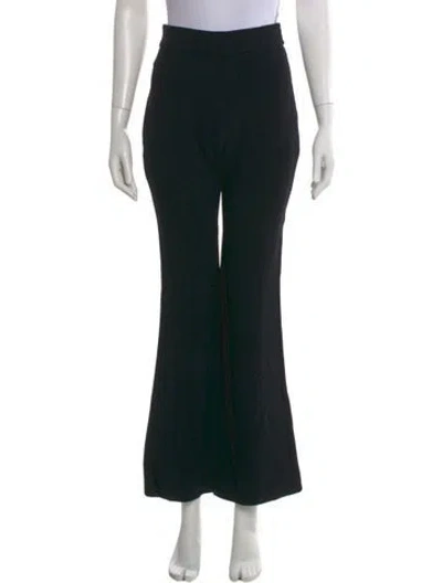 Pre-owned Cushnie Wide Leg Pants In Black