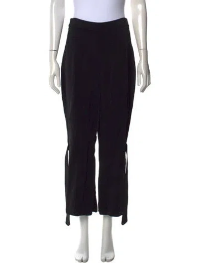 Pre-owned Cushnie Wide Leg Pants In Black