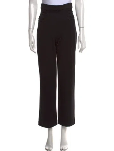 Pre-owned Cushnie Wide Leg Pants In Black