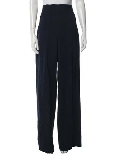 Pre-owned Cushnie Wide Leg Pants In Blue