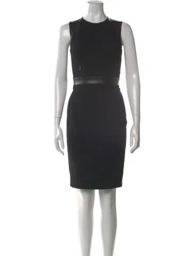 Pre-owned Cushnie Wool Knee-length Dress In Black
