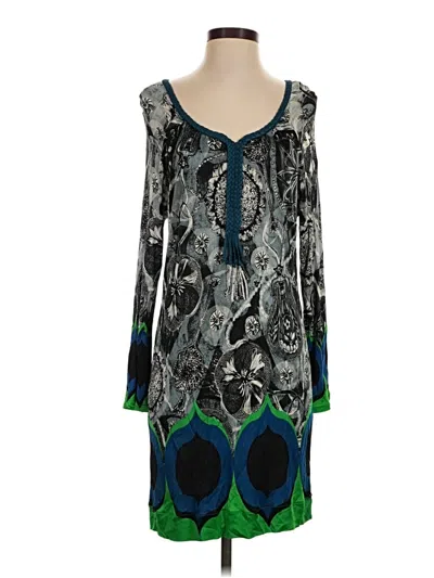 Pre-owned Custo Barcelona Casual Dress In Green