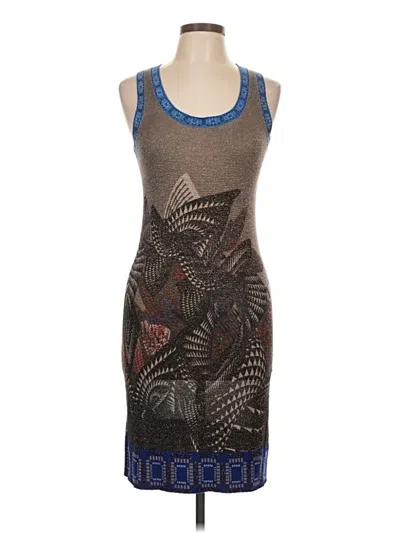 Pre-owned Custo Barcelona Cocktail Dress In Gray