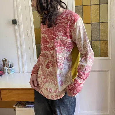 Pre-owned Custo Barcelona Long Sleeve Graphic Top In Multi