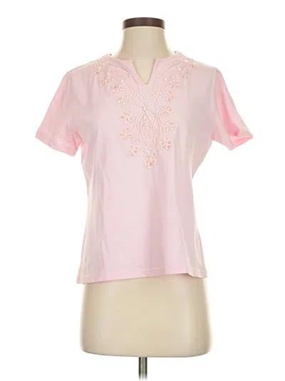 Pre-owned Custo Barcelona Short Sleeve Blouse In Pink