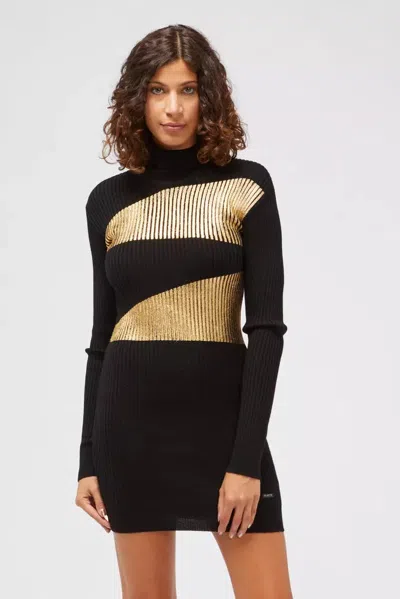 Custo Barcelona Viscose Women Sweater Women's Dress In Black