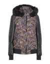 Custo Barcelona Woman Jacket Black Size 14 Polyester, Pvc - Polyvinyl Chloride, Polyurethane In Black