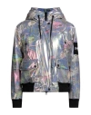 Custo Barcelona Woman Jacket Midnight Blue Size 6 Polyurethane, Polyester In Blue