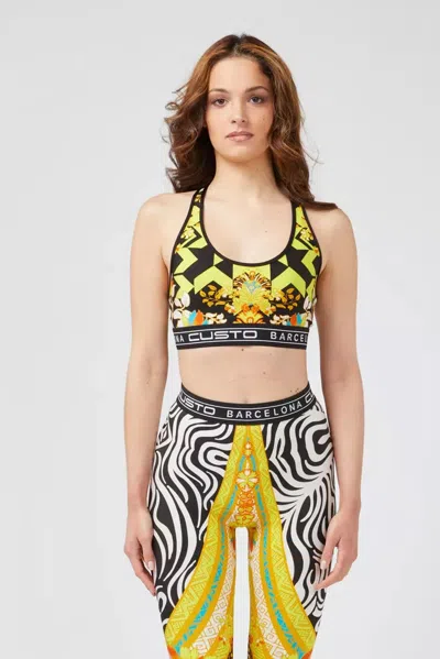 Custo Barcelona Yellow Polyamide Women Top In Multi