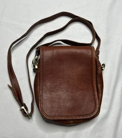 Pre-owned Custom X Vintage Custom Leather Shoulder Bag In Brown