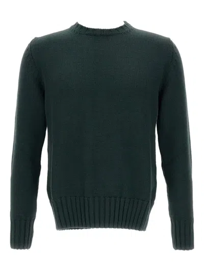 Customer Lovers Crew-neck Ribbed Sweater In Green