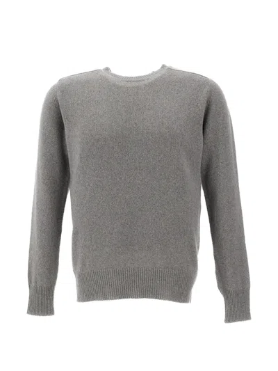 Customer Lovers Crew-neck Knitted Cashmere Sweater In Green