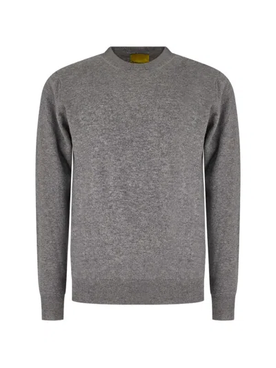 Customer Lovers Mélange-effect Crew-neck Sweater In Gray