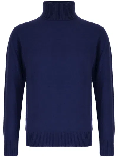 Customer Lovers Roll Neck Sweater In Blue