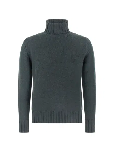 Customer Lovers Roll-neck Long-sleeve Sweater In Blue