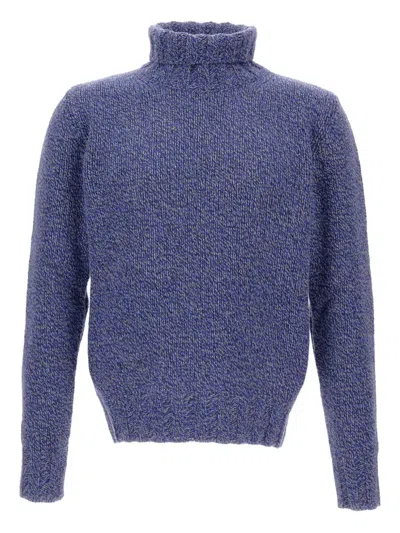 Customer Lovers Turtleneck Wool Sweater In Blue