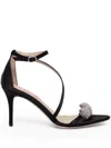 Custommade 85mm Crystal-embellished Satin Pumps In Black