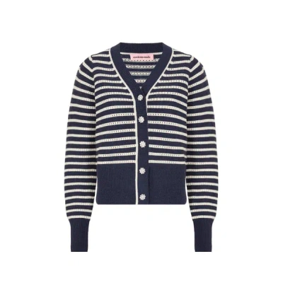 Custommade Thuva Merino Wool-blend Cardigan In Blue