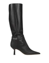 Custommade Woman Boot Black Size 8 Leather In Black