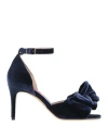 Custommade Woman Sandals Navy Size 8 Textile Fibers In Navy