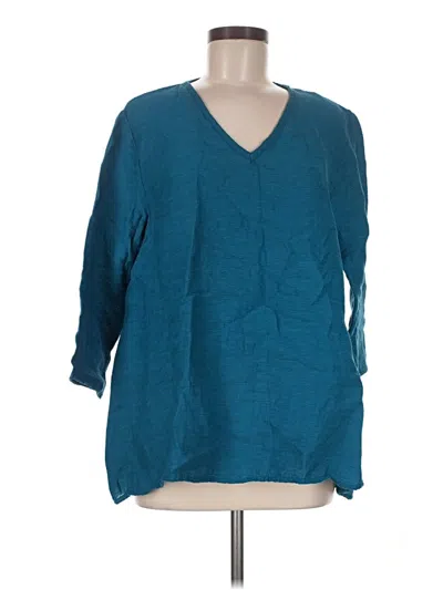 Pre-owned Cut Loose 3/4 Sleeve T-shirt In Teal