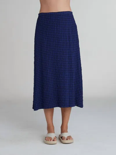 Cut Loose A-line Midi Skirt In Admiralty In Blue
