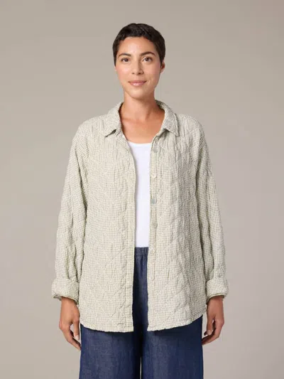 Cut Loose Big Shirt Jacket In Balsam In Neutral