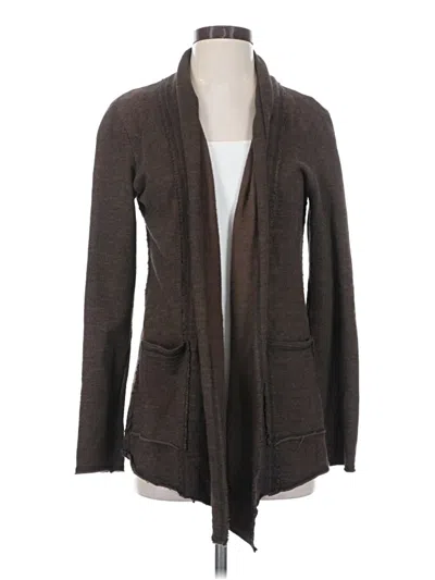 Pre-owned Cut Loose Cardigan Sweater In Brown