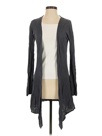Pre-owned Cut Loose Cardigan Sweater In Gray